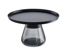 Laden Sie das Bild in den Galerie-Viewer, Akante Couchtisch Drop Flaschengrün Bronze Glas grau schwarz Möbel Zeppenfeld Olpe Designmöbel Sauerland