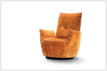 Laden Sie das Bild in den Galerie-Viewer, Bullfrog Design Sessel Blobb 1008 Stoff Boheme Kupfer mit Hocker Möbel Zeppenfeld Olpe Designmöbel Sauerland