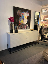 Laden Sie das Bild in den Galerie-Viewer, Sideboard Max Lack french grey matt, B/H/T 162 x 83 x 44,4 cm, 2 Türen, Ausstellungsstück