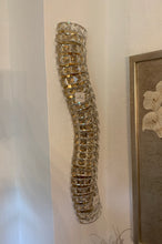 Laden Sie das Bild in den Galerie-Viewer, Wandleuchte, Deckenleuchte "Volans" Marchetti mit Kristallen 3-tlg vergoldet