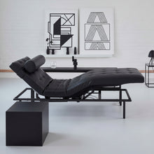 Laden Sie das Bild in den Galerie-Viewer, IPDesign Daybed Campus (Deluxe) & Zubehör – Leder Galaxy schwarz, glatt oder Steppung - Möbelhaus H. Zeppenfeld GmbH