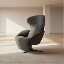 Laden Sie das Bild in den Galerie-Viewer, Jori Relaxsessel Daydreamer JR-7450 ltd. Edition Ocean: Rücken Nubuk Antrazit, Sitzfläche Stoff Mumble 12 Oltremare Gestell pulverbeschichtet graphitgrau