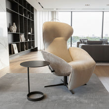 Laden Sie das Bild in den Galerie-Viewer, Jori Relaxsessel Daydreamer JR-7450 ltd. Edition Arctic: Arctic: Rücken Nubuk Cream, Sitzfläche Mumble 02 Gesso, Gestell Pulverbeschichtet bronze