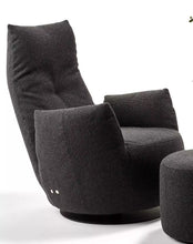 Laden Sie das Bild in den Galerie-Viewer, Bullfrog Schaukelsessel Blobb.de Luxe 0621, 360° drehbar mit Rücknverstellung, Stoff Magnum