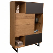 Laden Sie das Bild in den Galerie-Viewer, Detail Anrei Puro Style SY461 – mittlere Tür in Asteiche mit Zopfbürstung