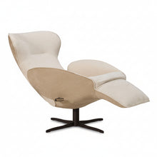 Laden Sie das Bild in den Galerie-Viewer, Jori Relaxsessel Daydreamer JR-7450 ltd. Edition Arctic: Arctic: Rücken Nubuk Cream, Sitzfläche Mumble 02 Gesso, Gestell Pulverbeschichtet bronze