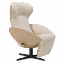 Laden Sie das Bild in den Galerie-Viewer, Jori Relaxsessel Daydreamer JR-7450 ltd. Edition Arctic: Arctic: Rücken Nubuk Cream, Sitzfläche Mumble 02 Gesso, Gestell Pulverbeschichtet bronze