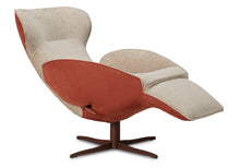 Laden Sie das Bild in den Galerie-Viewer, Jori Relaxsessel Daydreamer JR-7450 ltd. Edition Earth: Rücken Nubuk rosso, Sitzfläche Stoff Mumble 26, Gestell Lack 107