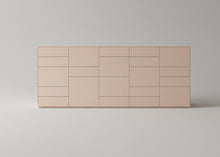 Laden Sie das Bild in den Galerie-Viewer, SOMA Highboard Freisteller – Front, 6 Türen à 60 cm, 2×120 cm + 1×60 cm Korpus