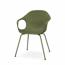 Laden Sie das Bild in den Galerie-Viewer, Elephant Chair – Front, Polyurethan Olivgrün (PO08), 4-Fuß