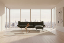 Laden Sie das Bild in den Galerie-Viewer, Leolux Devon 2,5-Sitzer Ecksofa mit schmalem Longchair, filigrane Metallfuesse, verstellbare Ruecken- und Armlehnen