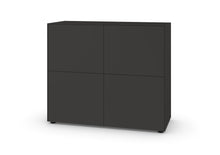 Laden Sie das Bild in den Galerie-Viewer, Piure Nex Pur Box 2041200 in Graphite – minimalistisches Highboard mit 4 Türen