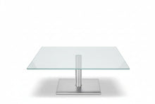 Laden Sie das Bild in den Galerie-Viewer, Ronald Schmitt Duett K 536 – DUO-Funktion, Höhenwechsel von 43 auf 62 cm in einem Schritt Klarglasplatte optiwhite 110 x 70 cm