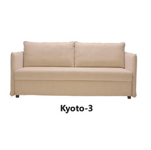Laden Sie das Bild in den Galerie-Viewer, Signet Kyoto Go Schlafsofa mit Armlehne 3, feste Armlehne, schlanke Seitenansicht
