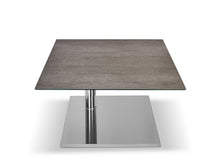 Laden Sie das Bild in den Galerie-Viewer, Couchtisch rollbar Duo Kolo K533 K733 75 x 75 cm Keramik Funktionstisch höhenverstellbar Designmöbel Sauerland Möbel Zeppenfeld Olpe