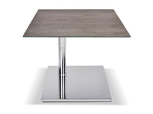 Laden Sie das Bild in den Galerie-Viewer, Couchtisch rollbar Duo Kolo K533 K733 75 x 75 cm Keramik Funktionstisch höhenverstellbar Designmöbel Sauerland Möbel Zeppenfeld Olpe