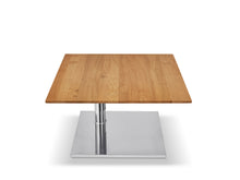 Laden Sie das Bild in den Galerie-Viewer, Couchtisch rollbar Duo Kolo K533 K733 75 x 75 cm Keramik Funktionstisch höhenverstellbar Designmöbel Sauerland Möbel Zeppenfeld Olpe