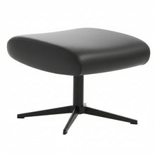Laden Sie das Bild in den Galerie-Viewer, AERA Hocker Senza – Frontansicht in Leder Runner Schwarz, Fuß 32