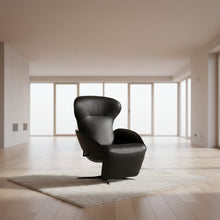 Laden Sie das Bild in den Galerie-Viewer, JORI Relaxsessel Daydreamer JR-7450 Monomove – luxuriöser Relaxsessel aus schwarzem Leder mit ergonomischem Design und patentierter Mono-Move-Mechanik
