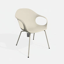 Laden Sie das Bild in den Galerie-Viewer, Elephant Chair – Frontansicht, Polyurethan Weiß (PO01), 4-Fuß weiß