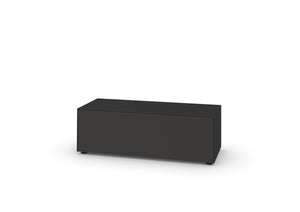 Nex Pur Box Medialowboard 2018000 von Piure mit Mediaklappe in Graphit, freigestellt