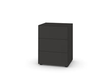 Laden Sie das Bild in den Galerie-Viewer, Piure Nex Pur Box Kommode 2022900 in Farbe Graphite – 3 Schubladen, puristisches Design, Soft-Close, 60 x 75 x 48 cm
