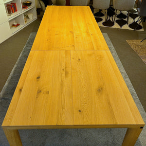 Ausstellungsstück, Scholtissek Esstisch Fira knorrige Eiche massiv, 200 x 95 cm 100 cm ausziehbar