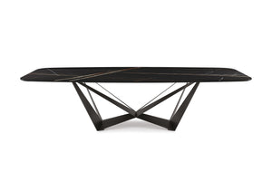 Cattelan Italia Esstisch Skorpio Keramik Sahara Noir Gestell schwarz Möbel Zeppenfeld Olpe Designmöbel Sauerland