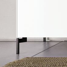 Laden Sie das Bild in den Galerie-Viewer,  Detailansicht Piure Eckfuß 1577418 an Nex Pur Box in Weiß – modernes Möbelfuß-Design für mehr Bodenfreiheit
