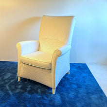 Laden Sie das Bild in den Galerie-Viewer, Ohrensessel, Lesessel, Hochlehnsessel Hans Kaufeld HK-4365, creme, mit Hocker
