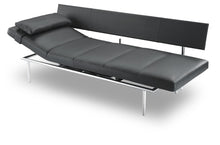 Laden Sie das Bild in den Galerie-Viewer, Daybed, Relaxliege Campus von IP Design, Leder schwarz
