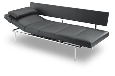 Daybed, Relaxliege Campus von IP Design, Leder schwarz