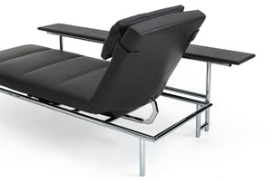 Daybed, Relaxliege Campus von IP Design, Leder schwarz