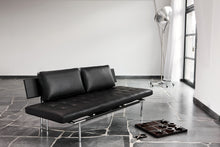 Laden Sie das Bild in den Galerie-Viewer, Daybed, Relaxliege Campus Deluxe von IP Design, Leder schwarz
