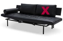 Laden Sie das Bild in den Galerie-Viewer, Daybed, Relaxliege Campus von IP Design, Leder schwarz
