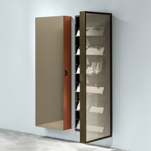 Laden Sie das Bild in den Galerie-Viewer, Kristalia BOXONE &amp; BOX – extraflacher Design-Schrank 65×190×20 cm mit 180° Spiegeltür | Schuhschrank, Garderobe, Mehrzweck
