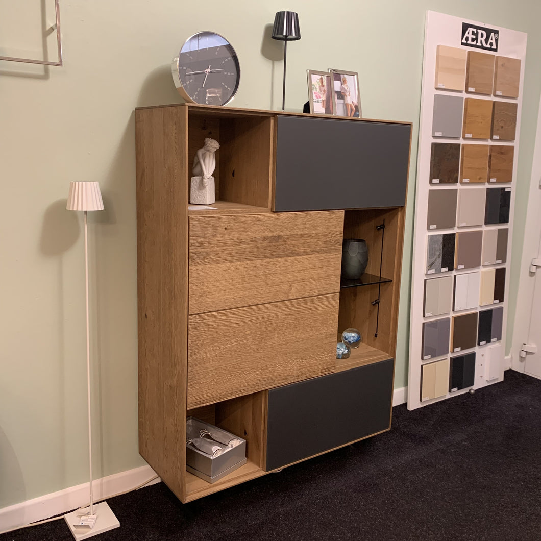 Anrei Highboard Puro Style  Asteiche gebürstet 98,1x145,6x39cm