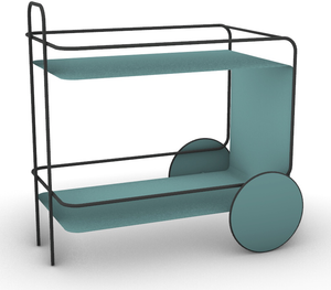 Modulare Barwagon, Barwagen, Teewagen Beistelltisch... verschiedene Farben