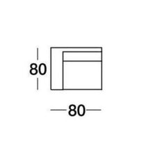Laden Sie das Bild in den Galerie-Viewer, Ersatzbezüge und Kissenfüllungen für DEMA Ottomanne Eckelement 80 × 80 cm – pflegeleicht und maßgenau
