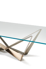 Laden Sie das Bild in den Galerie-Viewer, Cattelan Italia Esstisch Skorpio GLas Designmöbel Sauerland Möbel Zeppenfeld Olpe (2)

