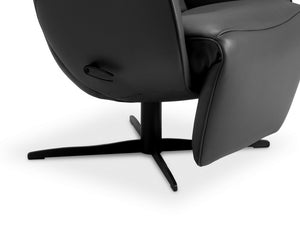 Detail 4-Stern-Fuss schwarz, pulverbeschichtet – stabil und drehbar