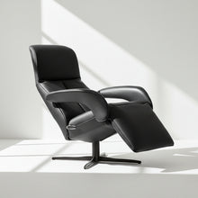 Laden Sie das Bild in den Galerie-Viewer, JORI JR-7960 Symphony Monomove Medi Relaxsessel in Nappaleder schwarz mit 4-Stern-Fuß
