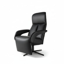 Laden Sie das Bild in den Galerie-Viewer, JORI JR-7960 Symphony Monomove Medi Relaxsessel in Nappaleder schwarz mit 4-Stern-Fuß seilicher Blick
