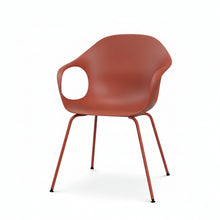 Laden Sie das Bild in den Galerie-Viewer, Elephant Chair – Front, Polyurethan Rubinrot (PO10), 4-Fuß
