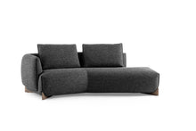 Laden Sie das Bild in den Galerie-Viewer, Detailansicht Naila Divan von Leolux mit markanter Linienführung Leolux Polstermöbel
