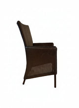 Laden Sie das Bild in den Galerie-Viewer, Lloyd Loom Boston – Seitenansicht, Loom-Geflecht in Dunkelbraun
