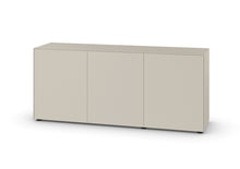Laden Sie das Bild in den Galerie-Viewer, Design-Sideboard Piure Nex Pur Box 2020500 in Silk – 3-türiges Lowboard in sanftem Beige-Ton
