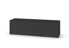 Laden Sie das Bild in den Galerie-Viewer, Sideboardmodell 2020600 von Piure Nex Pur Box in Graphite – moderne Anmutung mit 3 Türen, 180 cm breit, ideal für stilvolle Stauraumkonzepte.
