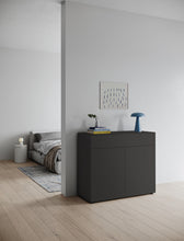 Laden Sie das Bild in den Galerie-Viewer, Modernes Designmöbel mit markanter, matter Oberfläche in Graphitgrau 2033800
