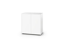 Laden Sie das Bild in den Galerie-Viewer, Piure Nex Pur Box 2040800 in Weiß – freigestellte Kommode mit 2 Türen, 80 × 75 × 40 cm, matt lackiert und grifflos
